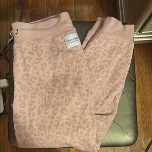 Calvin Klein Blush Leopard Print Joggers